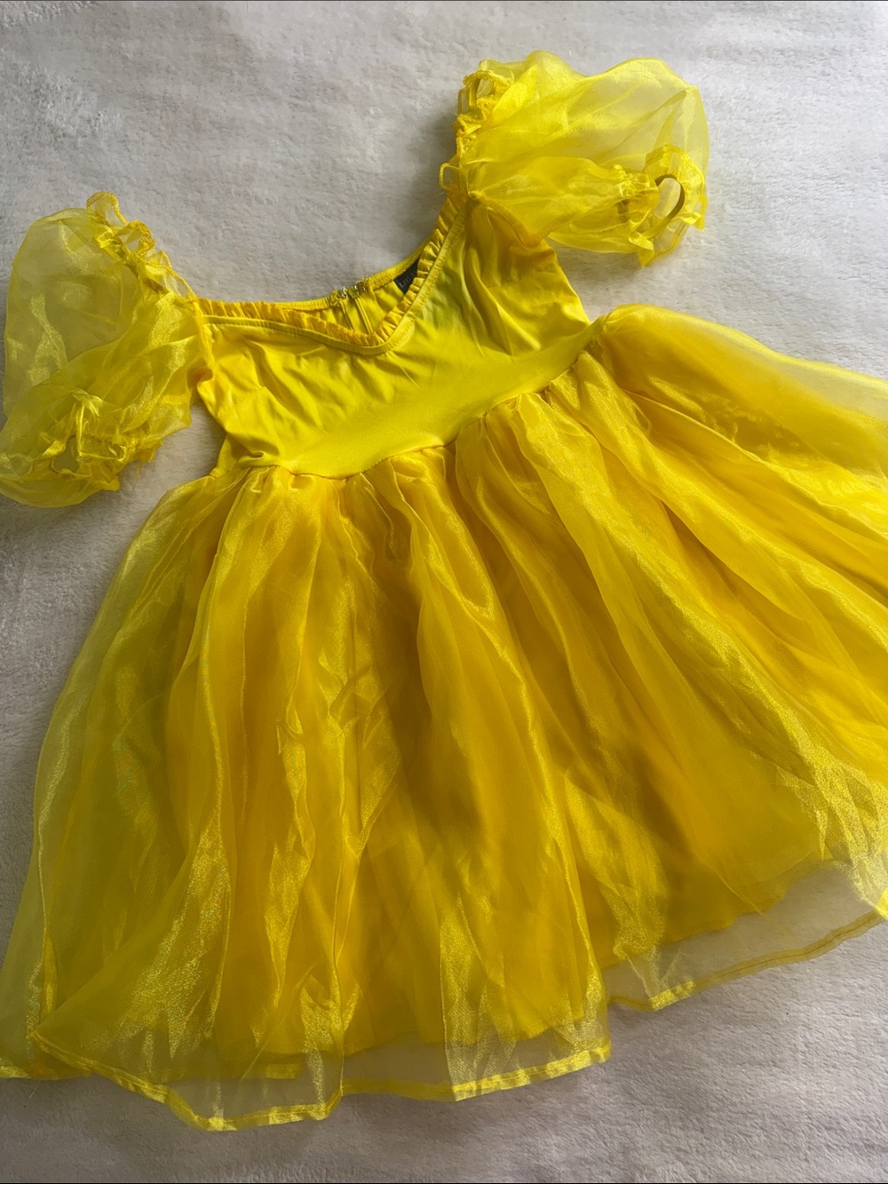 Leg Avenue Yellow Organza Babydoll Dress Small/P Fairy Halloween Costume NIP - Picture 2 of 9